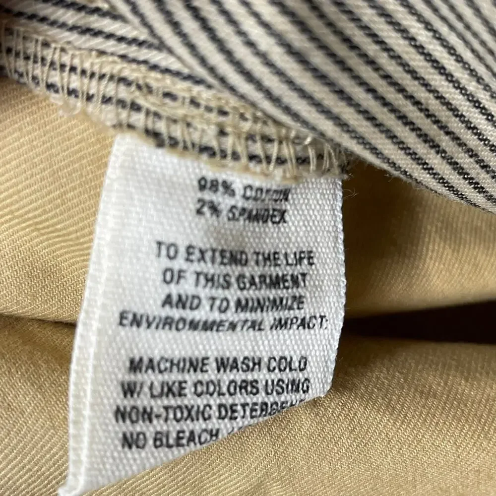 Alex Mill Boyish Chino Pants Brown Khaki Pleated Size 12 - Picture 7 of 7